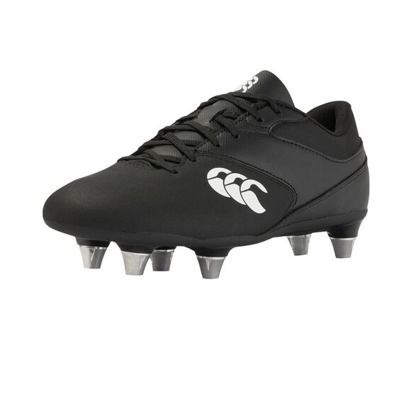 Canterbury Mens Phoenix Raze Soft Ground Rugby Boots / Black/White